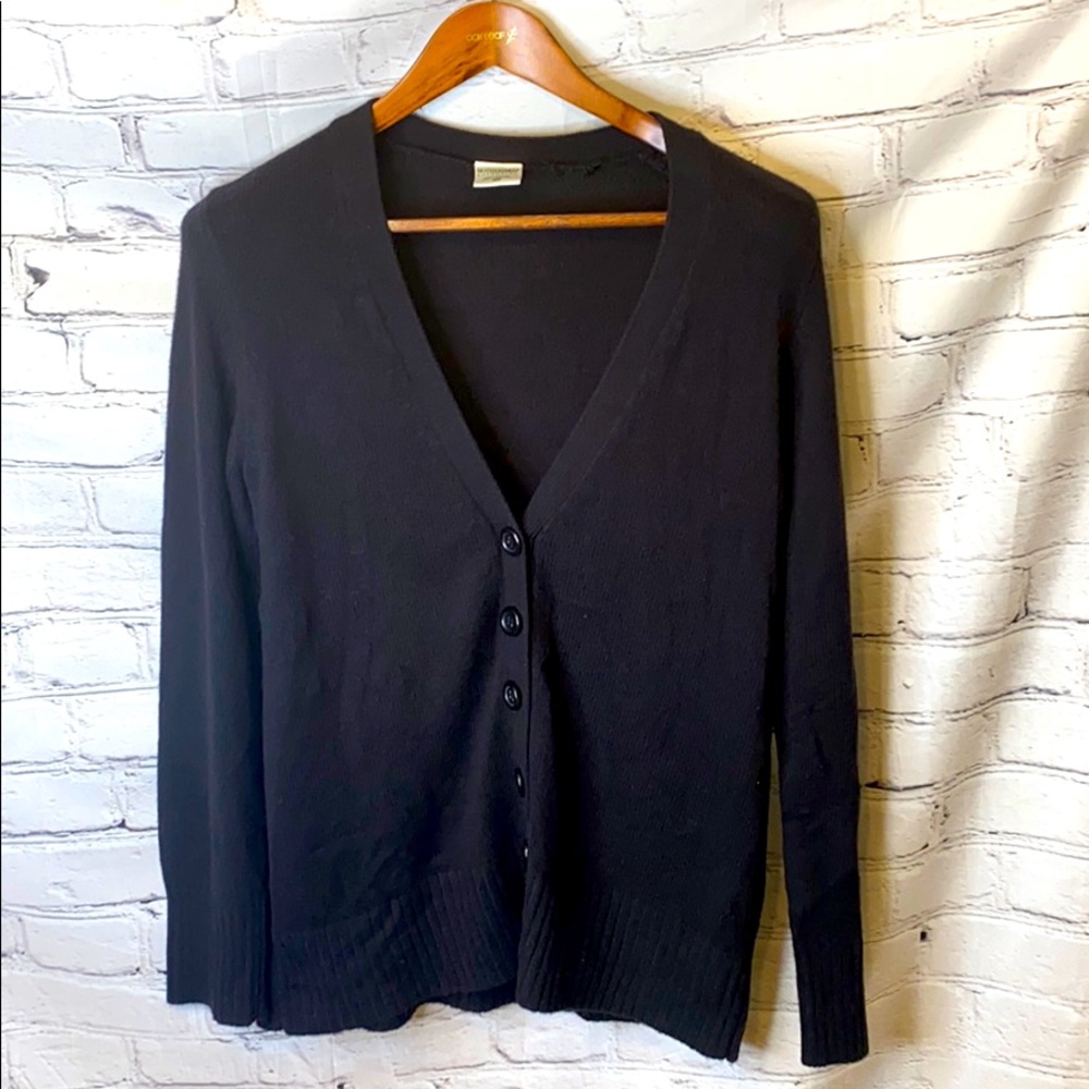 Motherhood Maternity Black Button Cardigan Size Medium